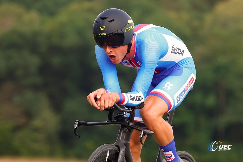 European Championships Munich 2022 - 2022 UEC Road Elite European Championships - Men's ITT - 17/08/2022 - Jakub Otruba (CZE) - photo Luca Bettini/UEC/SprintCyclingAgency?2022